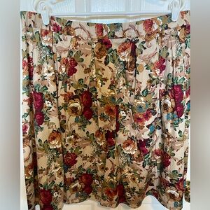 Floral Print Women's Skirt for Swing Dancing